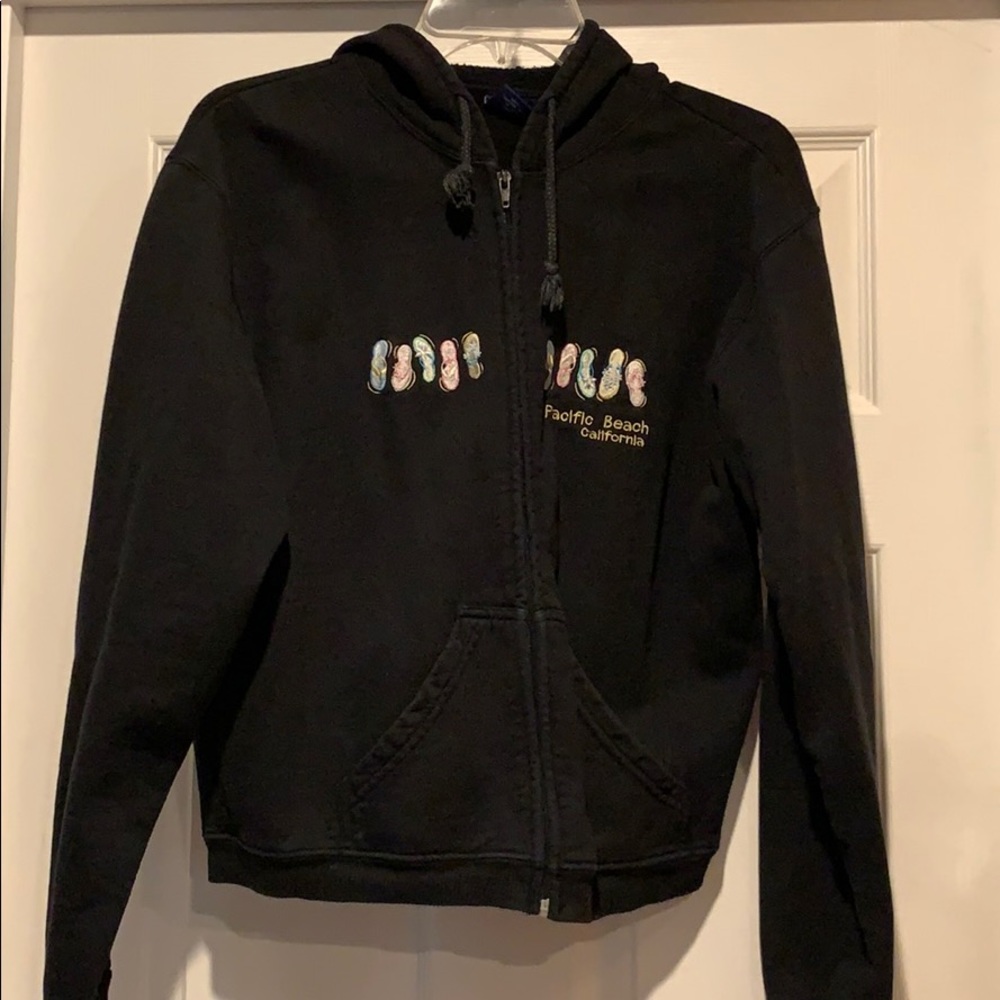 Zip hoody sweatshirt